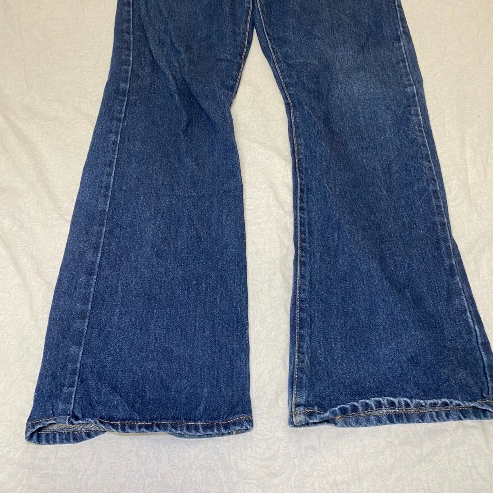 Levi's 517 Boot Cut Jeans Men's 38x34 Blue Water Less Stretch Denim